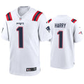 Mens New England Patriots #1 N’Keal Harry Nike White Vapor Limited Jersey
