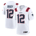 Mens New England Patriots #12 Tom Brady Nike White Vapor F.U.S.E. Limited Jersey