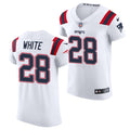 Men’s New England Patriots #28 James White Nike White Vapor Untouchable Limited Jersey