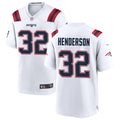 Mens New England Patriots #32 TreVeyon Henderson Nike White Vapor F.U.S.E. Limited Jersey