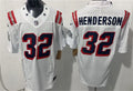 Mens New England Patriots #32 TreVeyon Henderson  White Rivalries Replica F.U.S.E. Limited Jersey