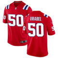 Mens New England Patriots #50 Mike Vrabel  Nike Red Alternate Vapor Limited Jersey