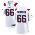 Mens New England Patriots #66 Will Campbell Nike White Vapor F.U.S.E. Limited Jersey