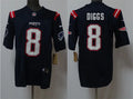Mens New England Patriots #8 Stefon Diggs Nike Navy Vapor F.U.S.E. Limited Jersey