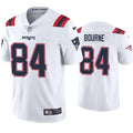 Mens New England Patriots #84 Kendrick Bourne Nike White Vapor Untouchable Limited Jersey