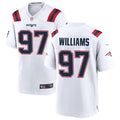 Mens New England Patriots #97 Milton Williams Nike White Vapor F.U.S.E. Limited Jersey