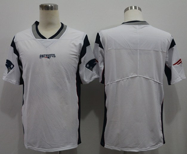 Men’s New England Patriots Blank White Nike Vapor Untouchable Limited Team Jersey