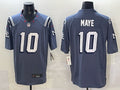 Men’s New England Patriots Drake Maye #10 Storm Blue 2025 Rivalries Collection Limited Jersey
