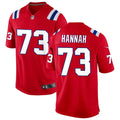Men’s New England Patriots Retired Player #73 John Hannah Nike Red Alternate Vapor F.U.S.E. Limited Jersey