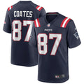 Men’s New England Patriots Retired Player #87 Ben Coates Nike Navy Vapor F.U.S.E. Limited Jersey