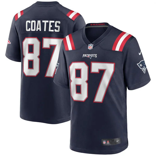 Men’s New England Patriots Retired Player #87 Ben Coates Nike Navy Vapor F.U.S.E. Limited Jersey