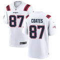 Men’s New England Patriots Retired Player #87 Ben Coates Nike White Vapor F.U.S.E. Limited Jersey