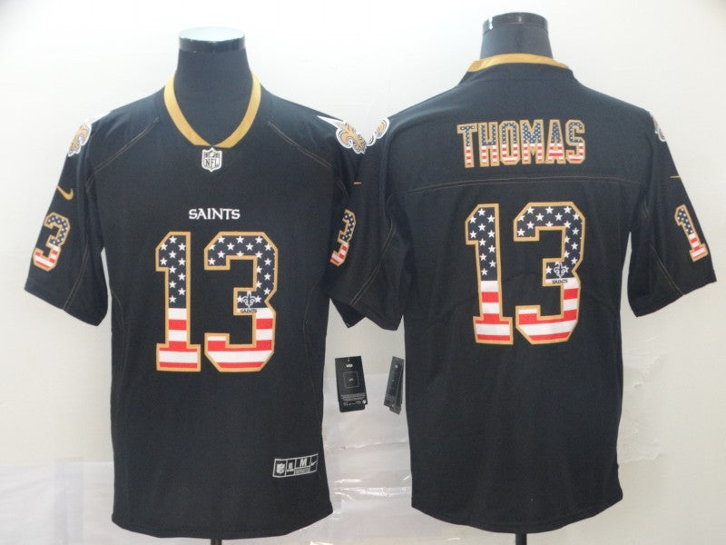 Men’s New Orleans Saints #13 Michael Thomas Black Team Jersey