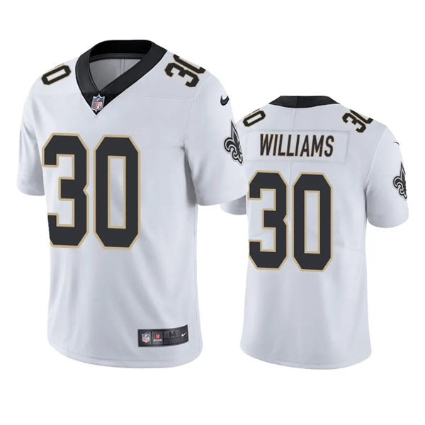 Men’s New Orleans Saints #30 Jamaal Williams Nike White Vapor Untouchable Limited Jersey
