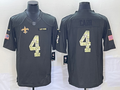 Men’s New Orleans Saints #4 Derek Carr Black Jersey
