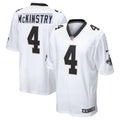 Mens New Orleans Saints #4 Kool-Aid McKinstry Nike White Vapor F.U.S.E Limited Jersey