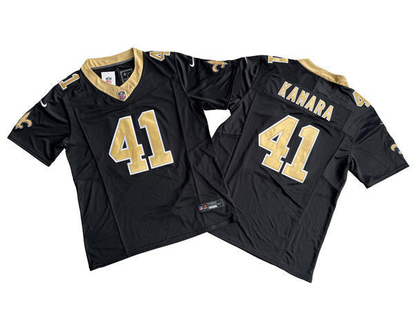 Men’s New Orleans Saints #41 Alvin Kamara Black Nike Vapor F.U.S.E. Limited Jersey