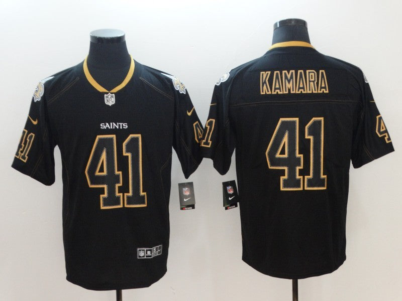 Men’s New Orleans Saints #41 Alvin Kamara Black Team Jersey