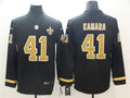 Men’s New Orleans Saints #41 Alvin Kamara Teams Nike Therma Long Sleeve Jersey