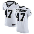 Mens New Orleans Saints #47 Danny Stutsman Nike White Vapor F.U.S.E Limited Jersey