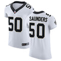 Mens New Orleans Saints #50 Khalen Saunders Nike White Vapor F.U.S.E Limited Jersey