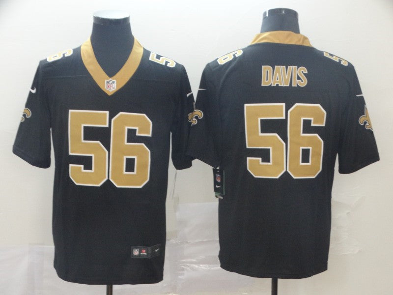 Men’s New Orleans Saints #56 Demario Davis Black Nike Vapor Untouchable Limited Jersey