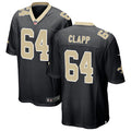 Mens New Orleans Saints #64 Will Clapp Nike Black Vapor Untouchable Limited Jersey