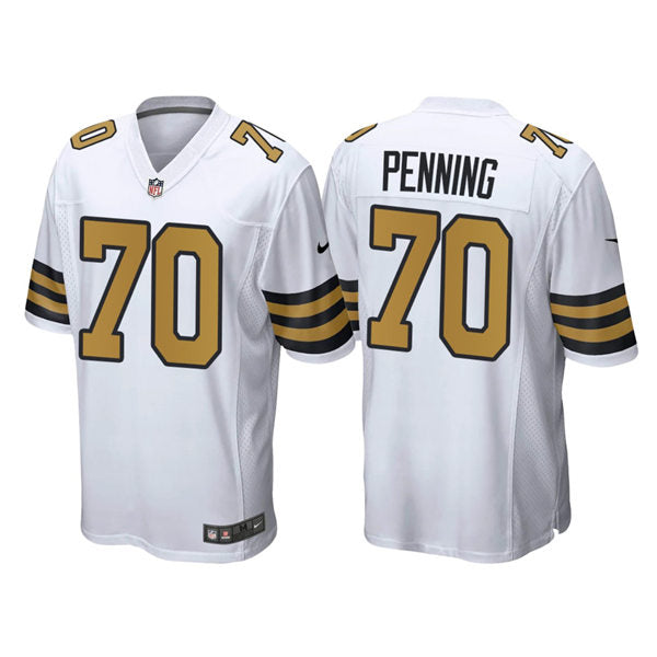 Men’s New Orleans Saints #70 Trevor Penning Nike White Color Rush Legend Player Jersey