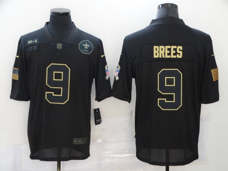 Men’s New Orleans Saints #9 Drew Brees Black Jersey