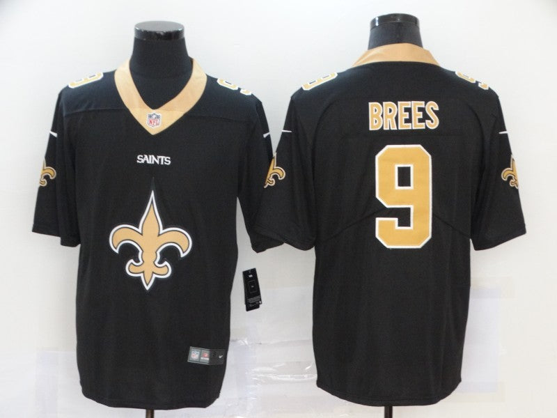 Men’s New Orleans Saints #9 Drew Brees Black Jersey