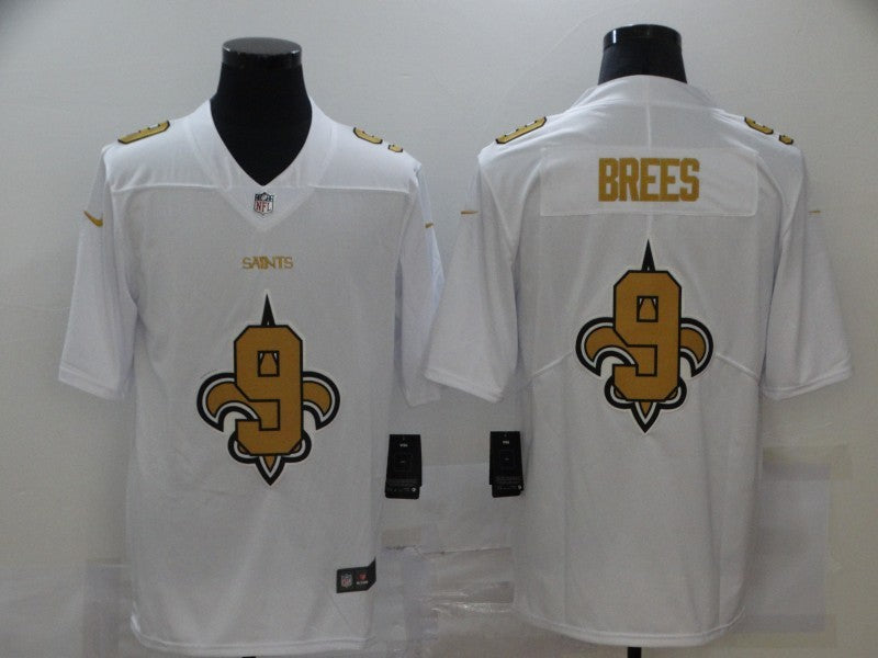 Men’s New Orleans Saints #9 Drew Brees White Jersey