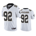 Men’s New Orleans Saints #92 Tanoh Kpassagnon Nike White Vapor Untouchable Limited Jersey