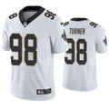 Mens New Orleans Saints #98 Payton Turner Nike White Vapor Untouchable Limited Jersey