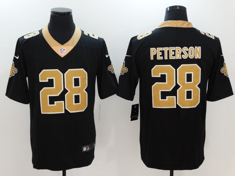 Men’s New Orleans Saints Adrian Peterson #28 Black Jersey
