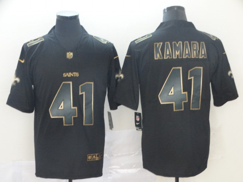 Men’s New Orleans Saints Alvin Kamara #41 Black Alternate Jersey