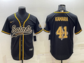 Men’s New Orleans Saints Alvin Kamara #41 Black Jersey Joint Edition