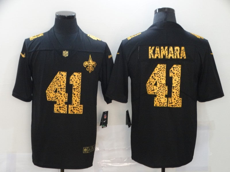 Men’s New Orleans Saints Alvin Kamara #41 Black Jersey