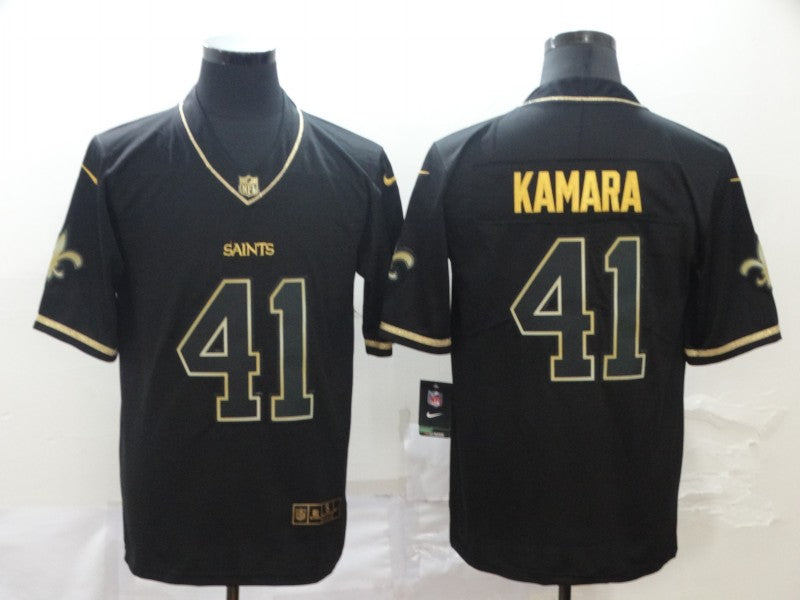 Men’s New Orleans Saints Alvin Kamara #41 Black Jersey