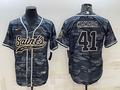 Men’s New Orleans Saints Alvin Kamara #41 Grey Camouflage Jersey Joint Edition