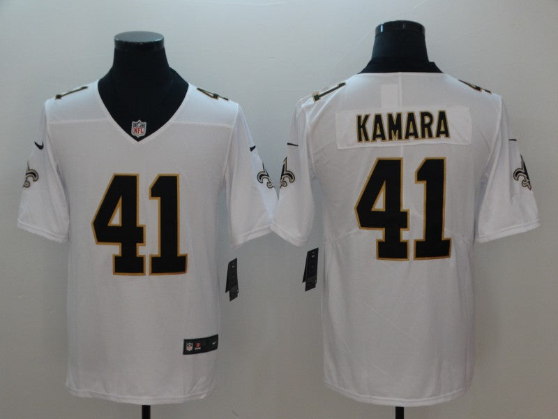 Men’s New Orleans Saints Alvin Kamara #41 White Jersey