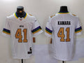 Men’s New Orleans Saints Alvin Kamara #41 White Jersey