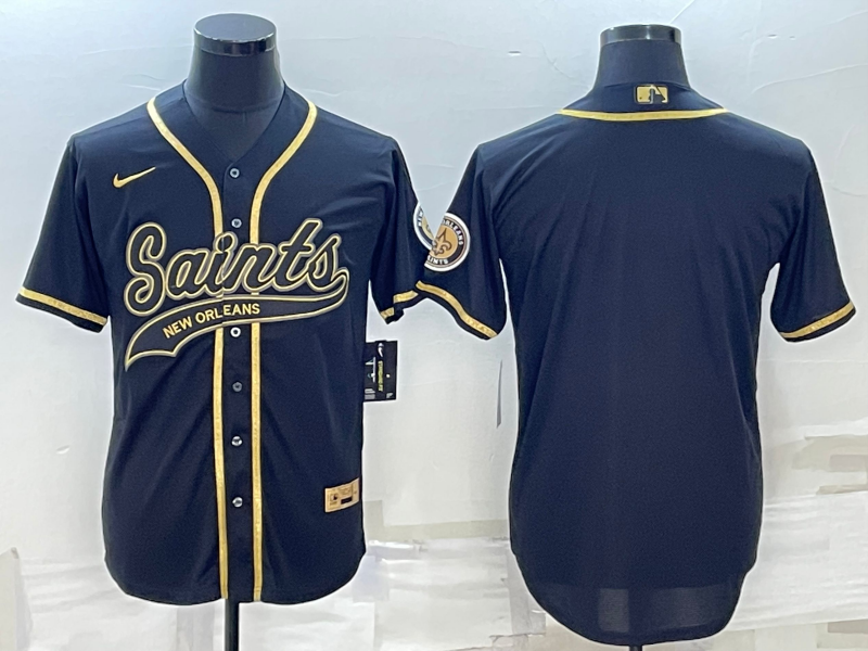 Men’s New Orleans Saints Black Blank Jersey