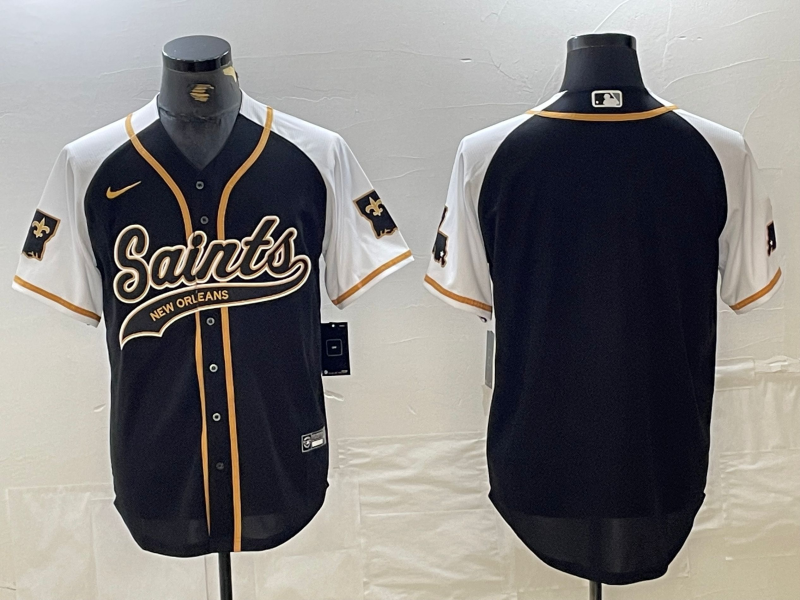 Men’s New Orleans Saints Black Blank Jersey