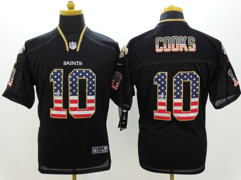 Men’s New Orleans Saints Brandin Cooks #10 Black Jersey