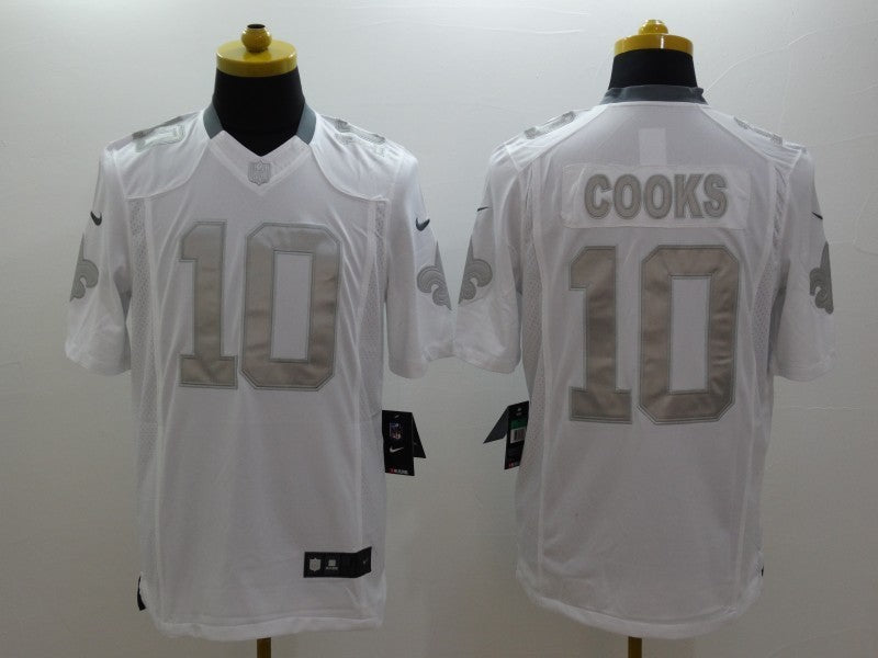 Men’s New Orleans Saints Brandin Cooks #10 White Jersey