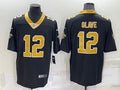 Men’s New Orleans Saints Chris Olave #12 Black Jersey