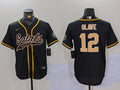 Men’s New Orleans Saints Chris Olave #12 Black Jersey