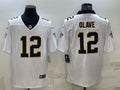 Men’s New Orleans Saints Chris Olave #12 White Jersey