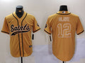 Men’s New Orleans Saints Chris Olave #12 Yellow Jersey