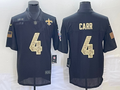 Men’s New Orleans Saints Derek Carr #4 Black Jersey
